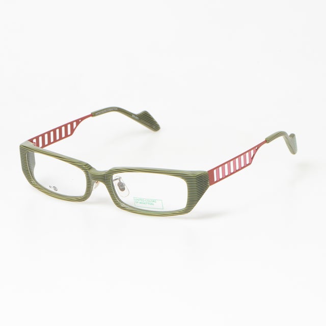 
                    メガネ 眼鏡 アイウェア レディース メンズ （グリーン/レッド）