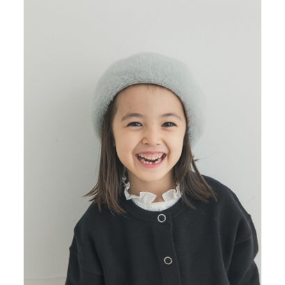 ショートファーベレー帽(KIDS) （アイボリー）｜詳細画像