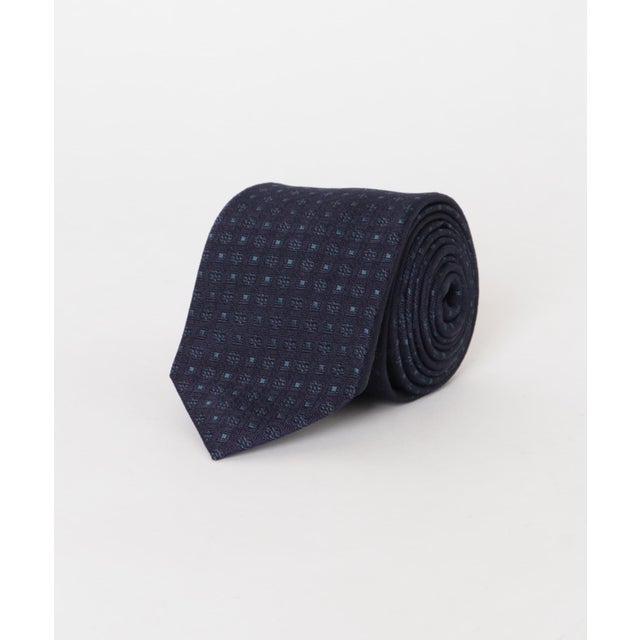 LIFE STYLE TAILOR 26AW国内タイ 小紋2 （ネイビー）