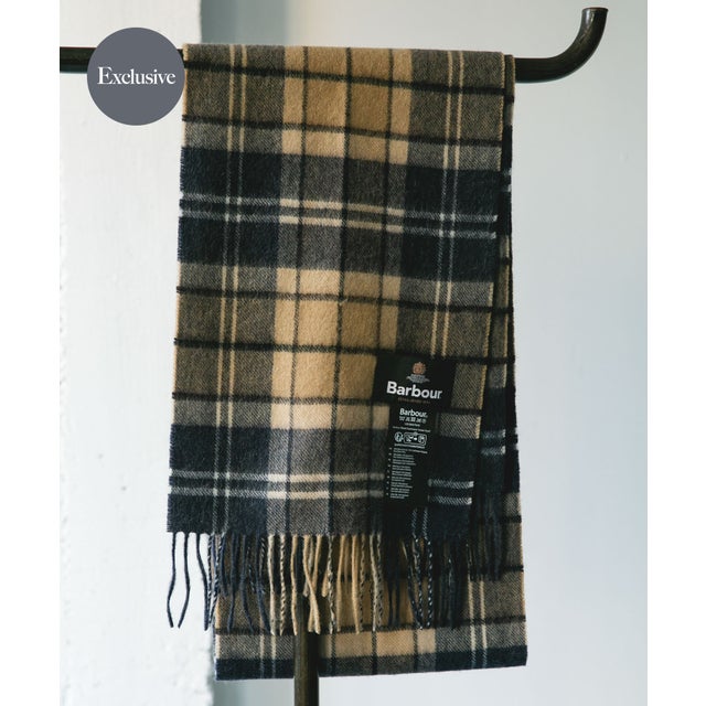 Barbour Exclusive WOOL CASHMERE SCARF （グレー系その他）