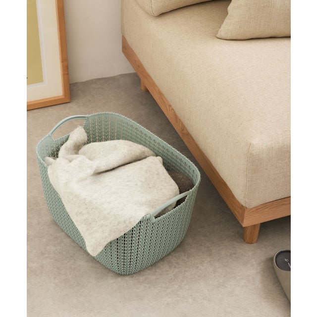 『WEB限定』CURVER スクエアバスケット 19L （ブルー）