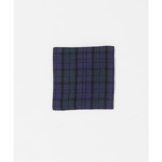 fog linen work リネンコースター スタンリー （ブルー系その他）