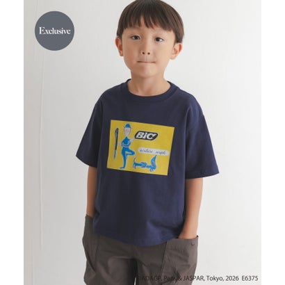 アーバンリサーチ ドアーズ URBAN RESEARCH DOORS 『別注』Savignac×DOORS プリントTシャツ(KIDS) （ネイビー）｜詳細画像