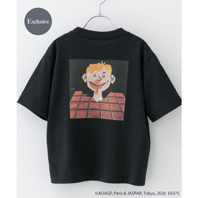 『別注』Savignac×DOORS プリントTシャツ(KIDS) （ダークグレー）