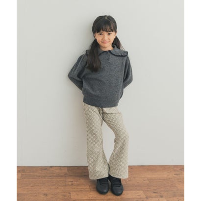 アーバンリサーチ ドアーズ URBAN RESEARCH DOORS 『150サイズあり』フラワージャガードパンツ(KIDS) （ブラック）｜詳細画像