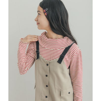 アーバンリサーチ ドアーズ URBAN RESEARCH DOORS 『150サイズあり』メローフリルリブカラーTシャツ(KIDS) （レッド系その他）｜詳細画像