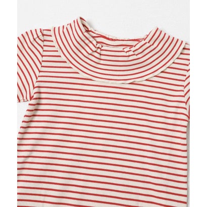 アーバンリサーチ ドアーズ URBAN RESEARCH DOORS 『150サイズあり』メローフリルリブカラーTシャツ(KIDS) （レッド系その他）｜詳細画像