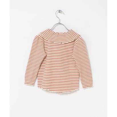 アーバンリサーチ ドアーズ URBAN RESEARCH DOORS 『150サイズあり』メローフリルリブカラーTシャツ(KIDS) （レッド系その他）｜詳細画像