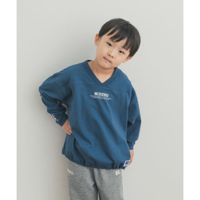 アーバンリサーチ ドアーズ URBAN RESEARCH DOORS 『150サイズあり』『別注』Russell Athletic×DOORS フットボールロングスリーブTシャツ(KIDS) （オートミール）｜詳細画像
