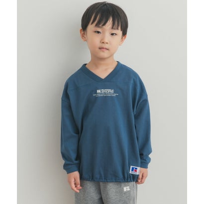 アーバンリサーチ ドアーズ URBAN RESEARCH DOORS 『150サイズあり』『別注』Russell Athletic×DOORS フットボールロングスリーブTシャツ(KIDS) （オートミール）｜詳細画像