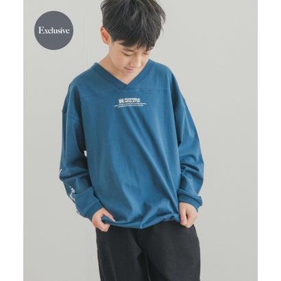 アーバンリサーチ ドアーズ URBAN RESEARCH DOORS 『150サイズあり』『別注』Russell Athletic×DOORS フットボールロングスリーブTシャツ(KIDS) （オートミール）｜詳細画像