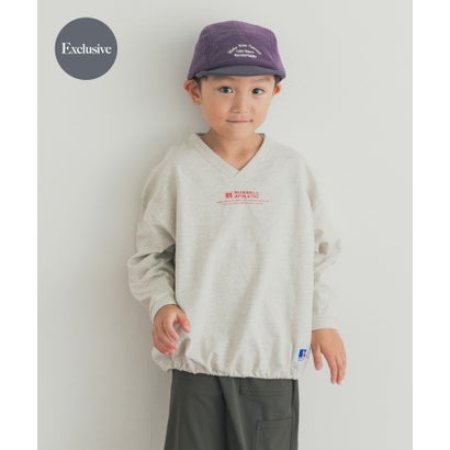 アーバンリサーチ ドアーズ URBAN RESEARCH DOORS 『150サイズあり』『別注』Russell Athletic×DOORS フットボールロングスリーブTシャツ(KIDS) （ブルー系その他）｜詳細画像
