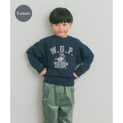 アーバンリサーチ ドアーズ URBAN RESEARCH DOORS 『別注』Champion×DOORS アニマルプリント SWEATSHIRTS(KIDS) （グレー）｜詳細画像