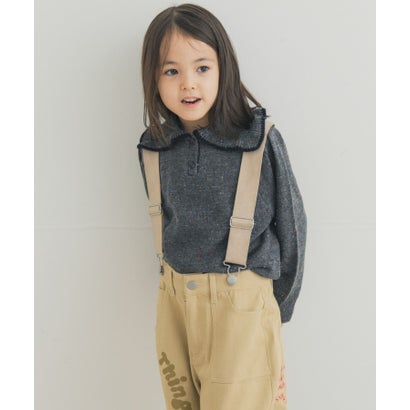 アーバンリサーチ ドアーズ URBAN RESEARCH DOORS 『セットアップ対応』 襟フリルニット(KIDS) （ベージュ）｜詳細画像