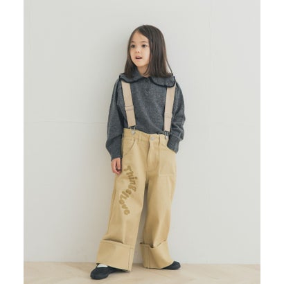 アーバンリサーチ ドアーズ URBAN RESEARCH DOORS 『セットアップ対応』 襟フリルニット(KIDS) （グレー）｜詳細画像