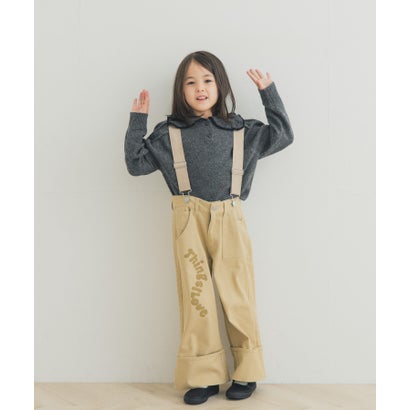アーバンリサーチ ドアーズ URBAN RESEARCH DOORS 『セットアップ対応』 襟フリルニット(KIDS) （グレー）｜詳細画像