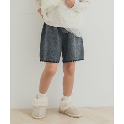 アーバンリサーチ ドアーズ URBAN RESEARCH DOORS 『セットアップ対応』 ニットキュロットパンツ(KIDS) （グレー）｜詳細画像