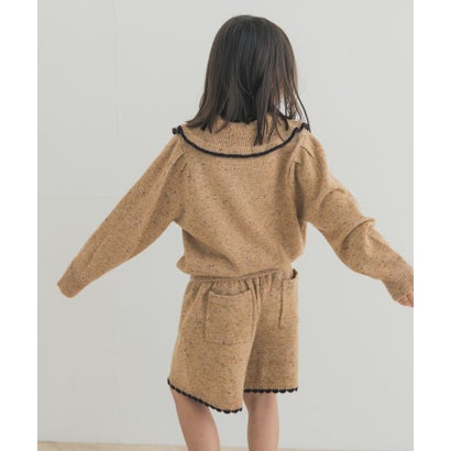アーバンリサーチ ドアーズ URBAN RESEARCH DOORS 『セットアップ対応』 ニットキュロットパンツ(KIDS) （グレー）｜詳細画像
