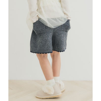 アーバンリサーチ ドアーズ URBAN RESEARCH DOORS 『セットアップ対応』 ニットキュロットパンツ(KIDS) （ベージュ）｜詳細画像