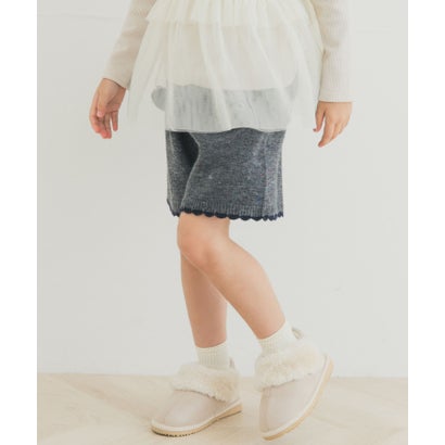 アーバンリサーチ ドアーズ URBAN RESEARCH DOORS 『セットアップ対応』 ニットキュロットパンツ(KIDS) （ベージュ）｜詳細画像
