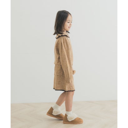 アーバンリサーチ ドアーズ URBAN RESEARCH DOORS 『セットアップ対応』 ニットキュロットパンツ(KIDS) （ベージュ）｜詳細画像