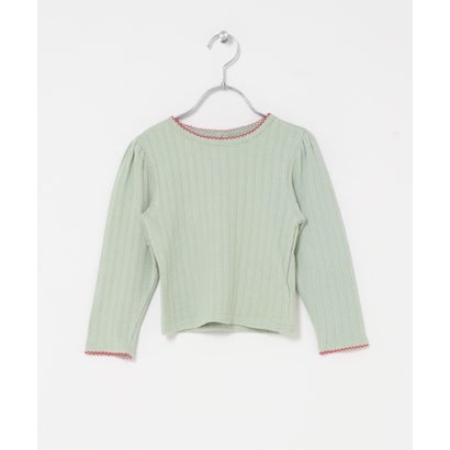 Solii+Sola PUFF KNIT LONG-SLEEVE(KIDS) （ピンク）｜詳細画像