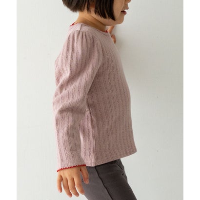 Solii+Sola PUFF KNIT LONG-SLEEVE(KIDS) （ピンク）｜詳細画像