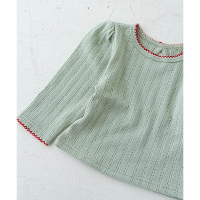 Solii+Sola PUFF KNIT LONG-SLEEVE(KIDS) （ピンク）｜詳細画像