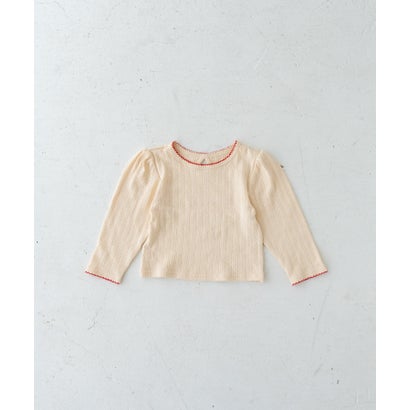 Solii+Sola PUFF KNIT LONG-SLEEVE(KIDS) （ピンク）｜詳細画像