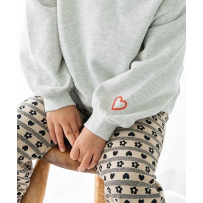 Solii+Sola HEART SWEAT(KIDS) （グレー）｜詳細画像