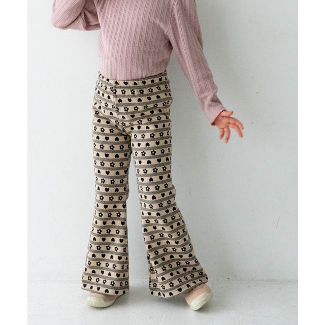 Solii+Sola FLOWER HEART PANTS(KIDS) （ベージュ系その他）