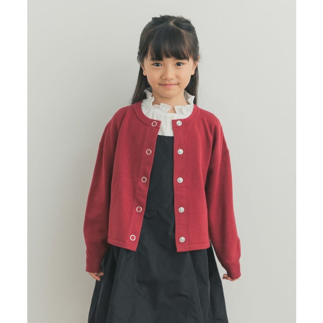 『WEB/一部店舗限定カラー』『親子リンク』『UR TECH』200日ニットカーディガン(KIDS) （レッド系その他）