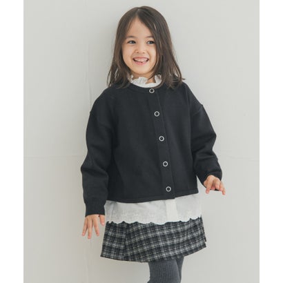 アーバンリサーチ ドアーズ URBAN RESEARCH DOORS 『WEB/一部店舗限定カラー』『親子リンク』『UR TECH』200日ニットカーディガン(KIDS) （ブラック）｜詳細画像