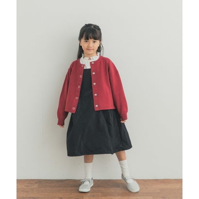 アーバンリサーチ ドアーズ URBAN RESEARCH DOORS 『WEB/一部店舗限定カラー』『親子リンク』『UR TECH』200日ニットカーディガン(KIDS) （ブラック）｜詳細画像