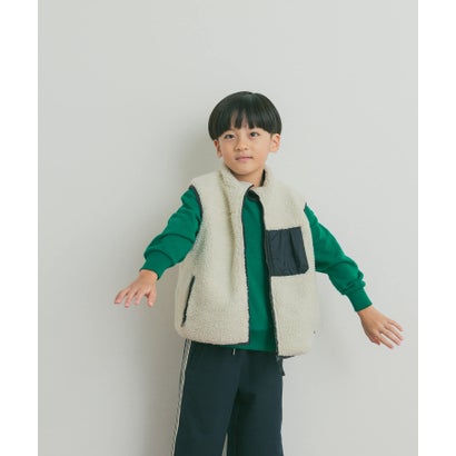 リバーシブルボアベスト(KIDS) （ベージュ系その他）｜詳細画像
