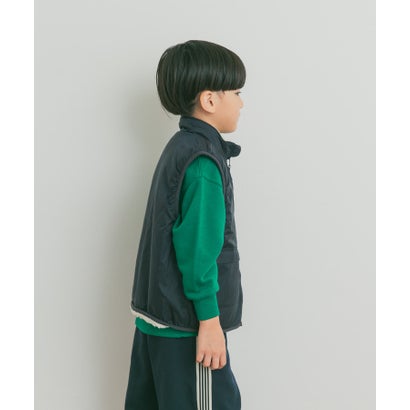 リバーシブルボアベスト(KIDS) （ブラック系その他）｜詳細画像