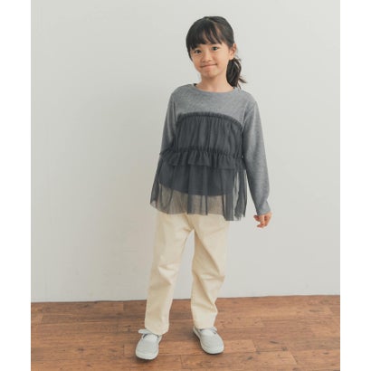アーバンリサーチ ドアーズ URBAN RESEARCH DOORS チュールドッキングカットソー(KIDS) （グレー）｜詳細画像