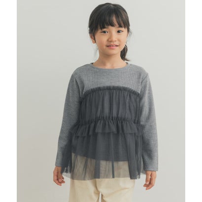 アーバンリサーチ ドアーズ URBAN RESEARCH DOORS チュールドッキングカットソー(KIDS) （グレー）｜詳細画像