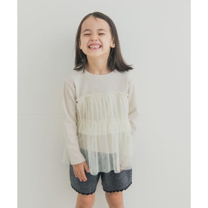 アーバンリサーチ ドアーズ URBAN RESEARCH DOORS チュールドッキングカットソー(KIDS) （グレー）｜詳細画像