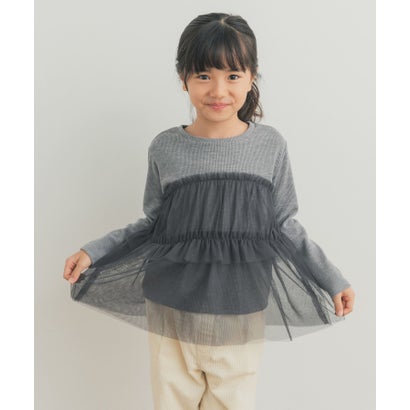 アーバンリサーチ ドアーズ URBAN RESEARCH DOORS チュールドッキングカットソー(KIDS) （グレー）｜詳細画像
