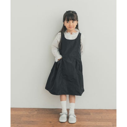 『150サイズあり』2WAYタフタバルーンワンピース(KIDS) （ブラック）｜詳細画像