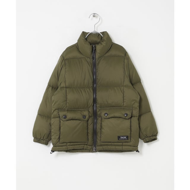 TAION KIDSMOUNTAINVOLUMEDOWNJACKET(KIDS) （オリーブ）