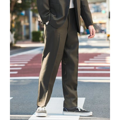 『イージーケア』LIFE STYLE TAILOR ウールライクツイルコンフォータブルパンツ （NAVY）｜詳細画像