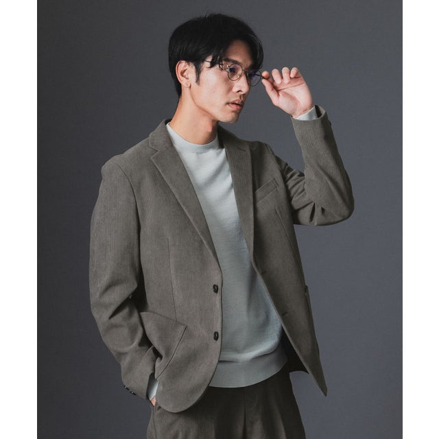 LIFE STYLE TAILOR コーデュロイコンフォータブルジャケット （MOCHA）