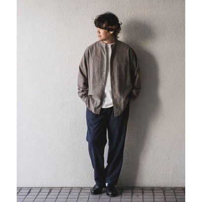 アーバンリサーチ ドアーズ URBAN RESEARCH DOORS ウールブレンドヘリンボーンタックパンツ （BLUE）｜詳細画像