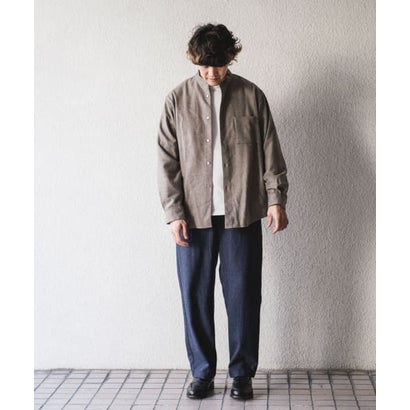 アーバンリサーチ ドアーズ URBAN RESEARCH DOORS ウールブレンドヘリンボーンタックパンツ （BLUE）｜詳細画像