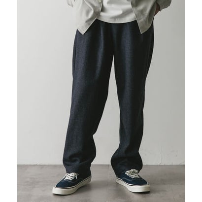 アーバンリサーチ ドアーズ URBAN RESEARCH DOORS ウールブレンドヘリンボーンタックパンツ （BLUE）｜詳細画像