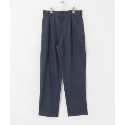 アーバンリサーチ ドアーズ URBAN RESEARCH DOORS ウールブレンドヘリンボーンタックパンツ （BLUE）｜詳細画像