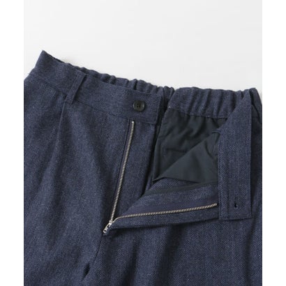 アーバンリサーチ ドアーズ URBAN RESEARCH DOORS ウールブレンドヘリンボーンタックパンツ （BLUE）｜詳細画像