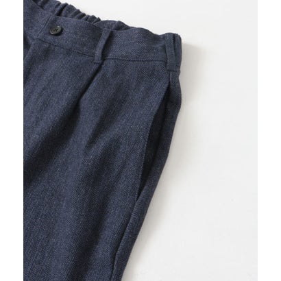 アーバンリサーチ ドアーズ URBAN RESEARCH DOORS ウールブレンドヘリンボーンタックパンツ （BLUE）｜詳細画像